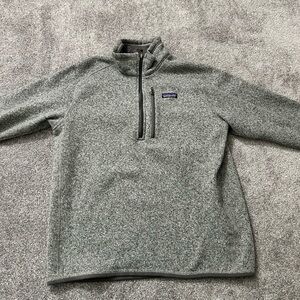 Patagonia Men's Zip-Up Sweater in Heather Gray